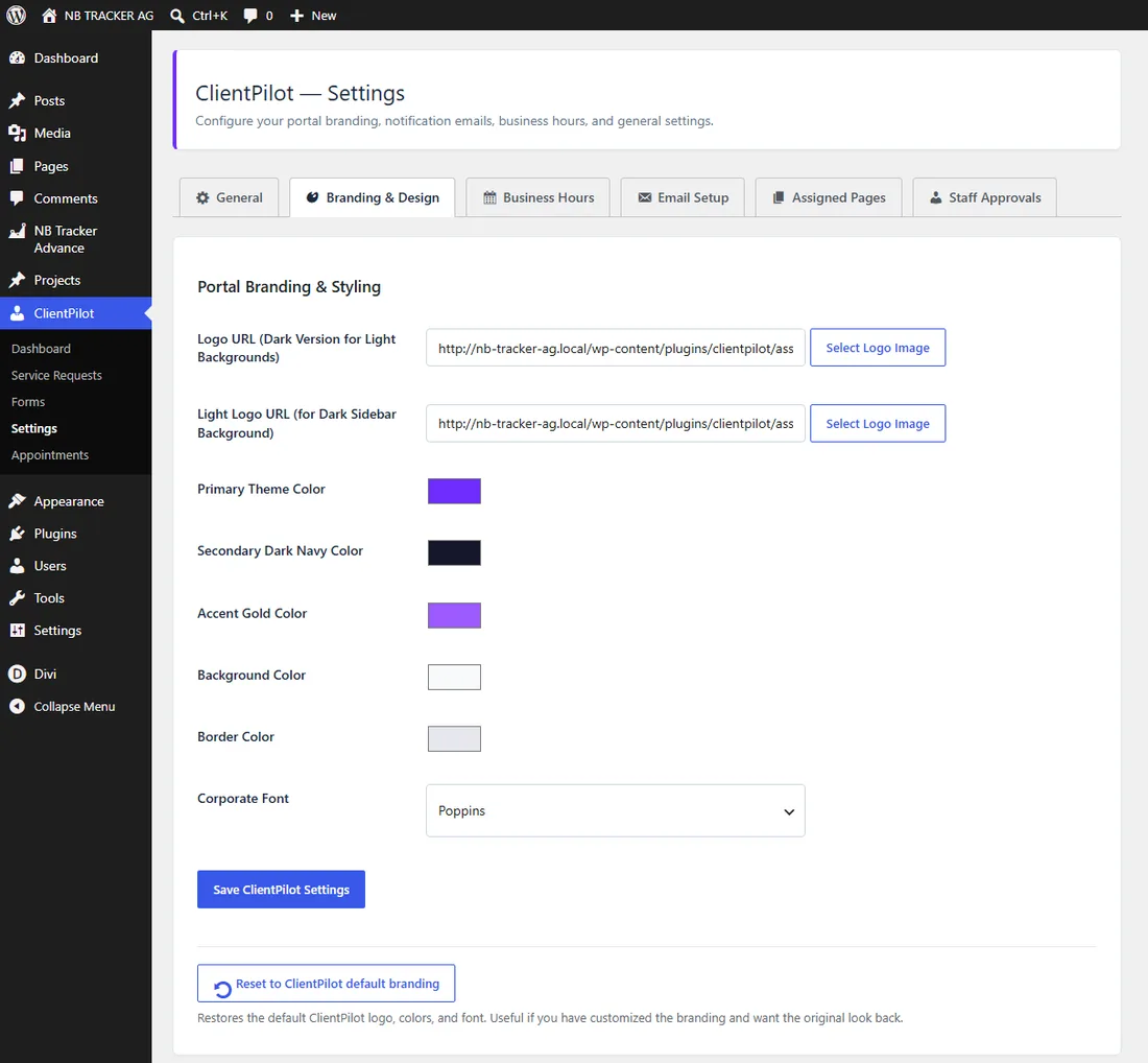 Branding your portal