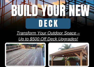 Transform Your Outdoor Space – Up to $500 Off Deck Upgrades!